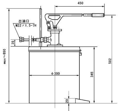 SJB-V25型手動加油泵(3.15MPa)JB/T8811.2-1997